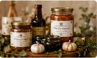 Artisan pantry jars and bottles
